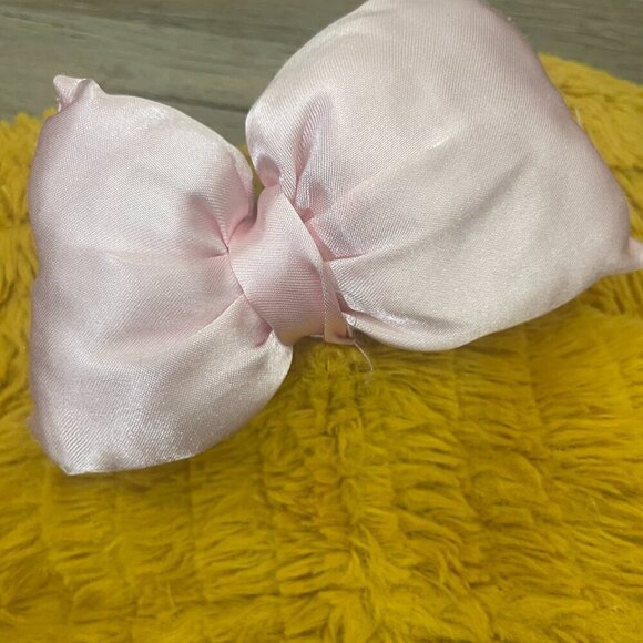 Disney Jr. Minnie Mouse Girls Yellow Gold sequin Hoodie with Pink Bow Size: 5 - Picture 5 of 6